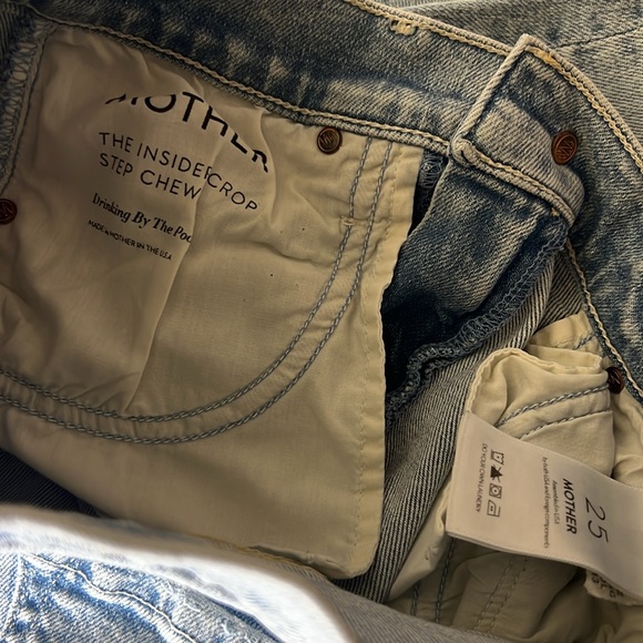 Mother The Insider Crop Step Chew jeans size 25 - Picture 8 of 10